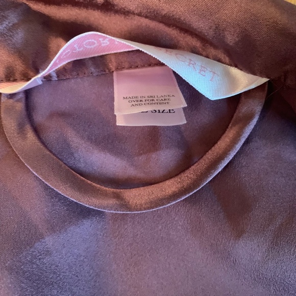 Victoria’s Secret Satin Kimono Robe Tie Front Women’s One Size Purple Bridal - Picture 13 of 14